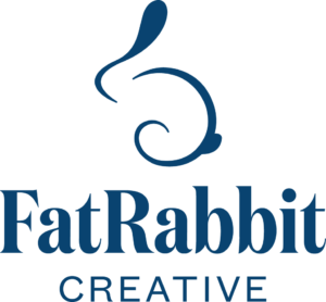 FatRabbit CREATIVE Logo Blue