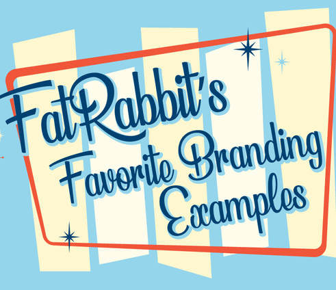 illustrated title of fatrabbit's favorite branding examples