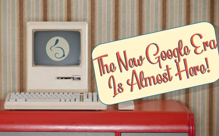 vintage computer with fatrabbit logo on the screen