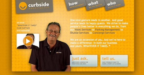 Curbside Hospitality website screenshot