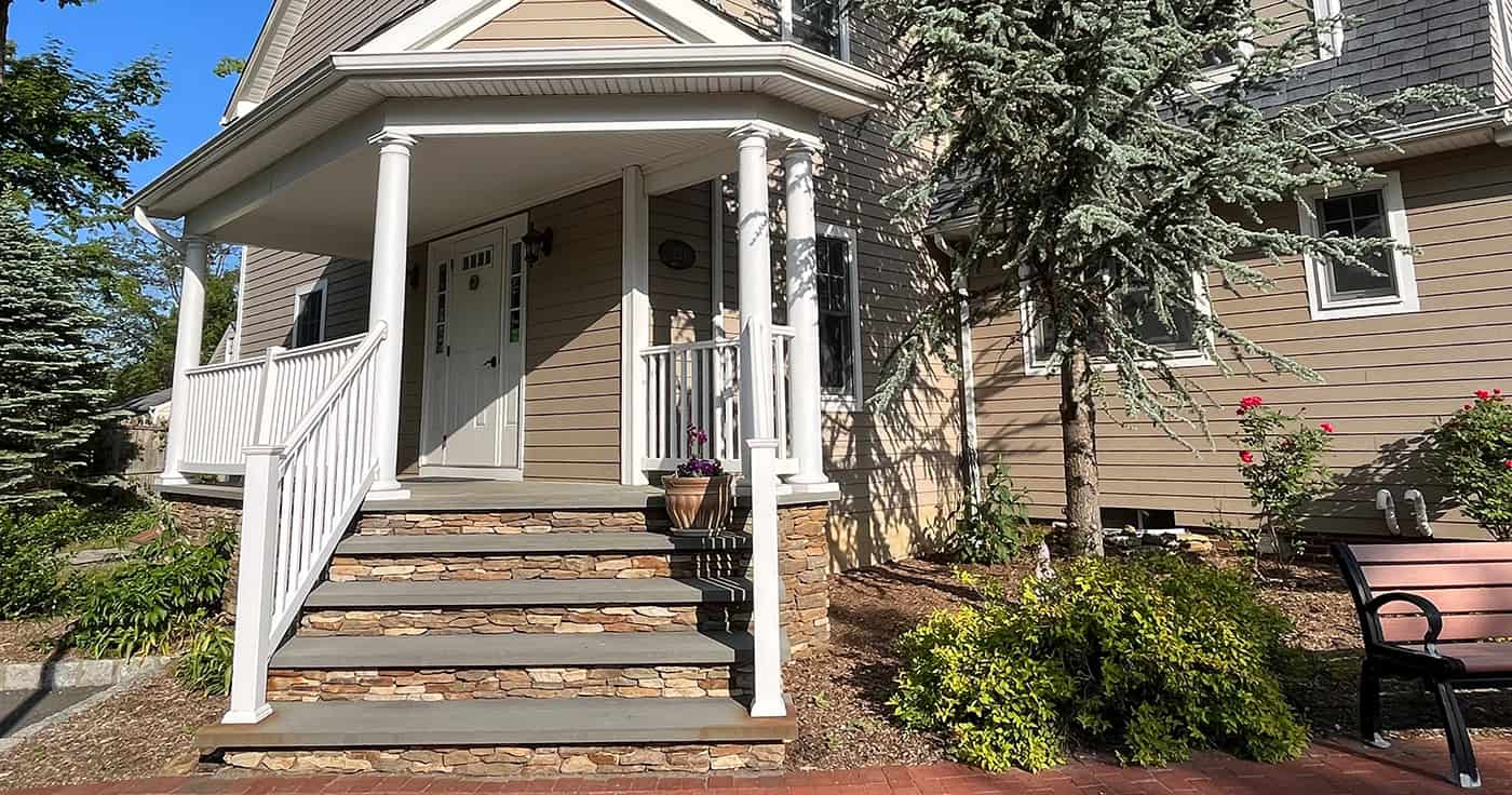 The entrance to the FatRabbit Creative office in Chester, New Jersey